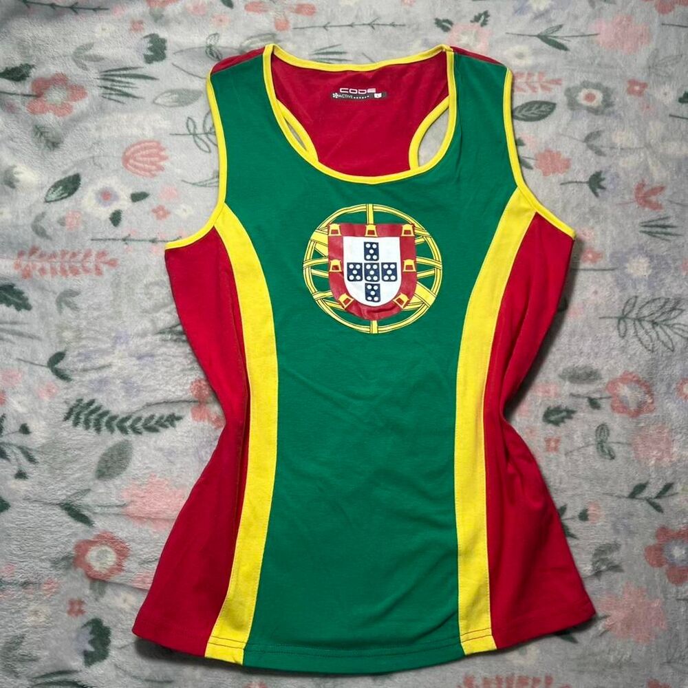 Retro Portugal Soccer Tank Top - Size Kids 16